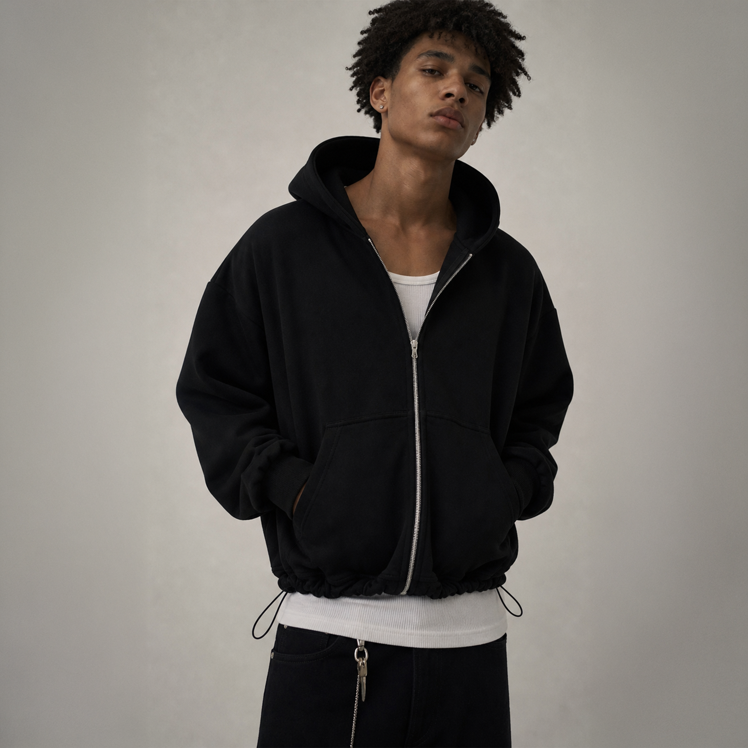 Lilian B - hoodie zip ajustable 450 gsm