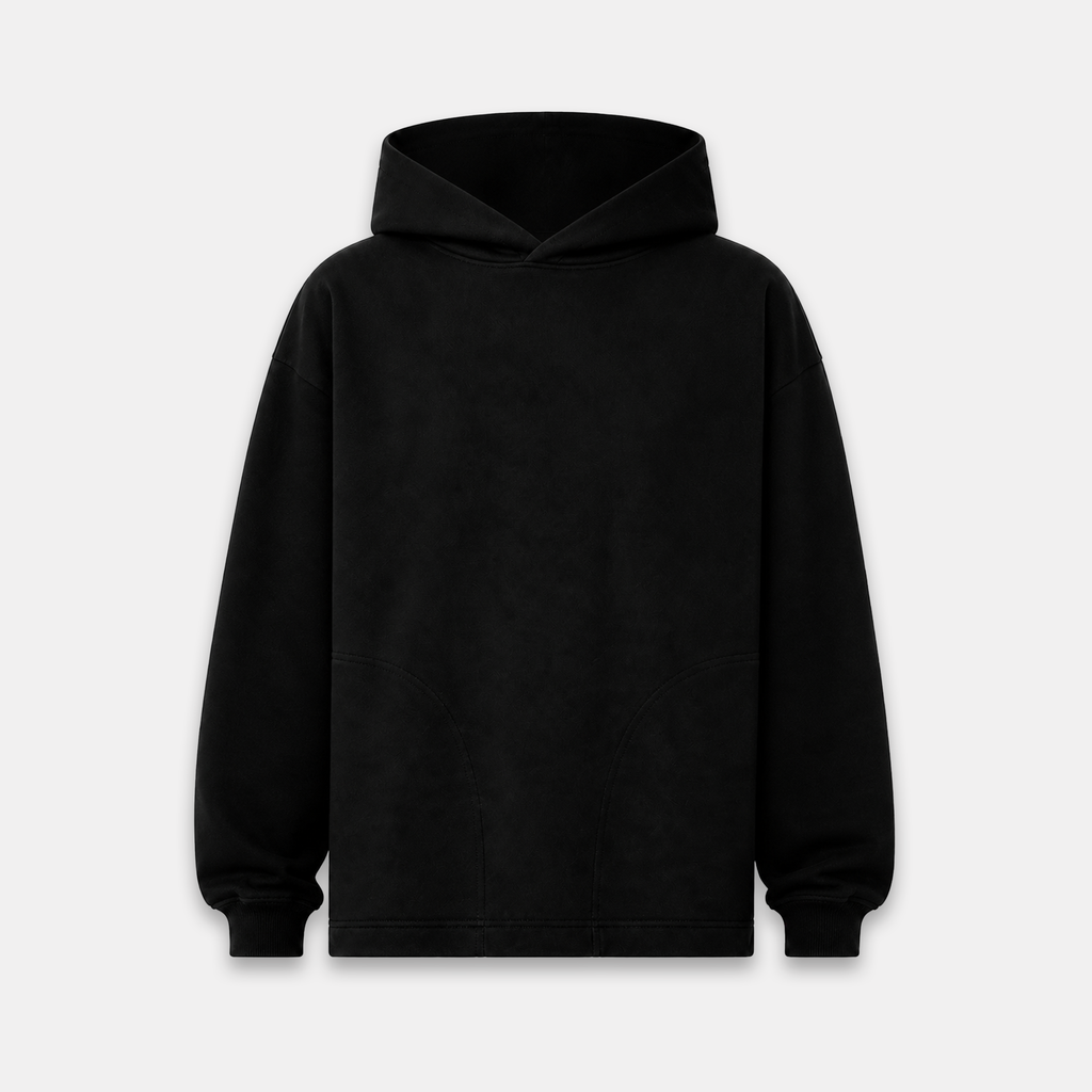 Hoodie noir oversize