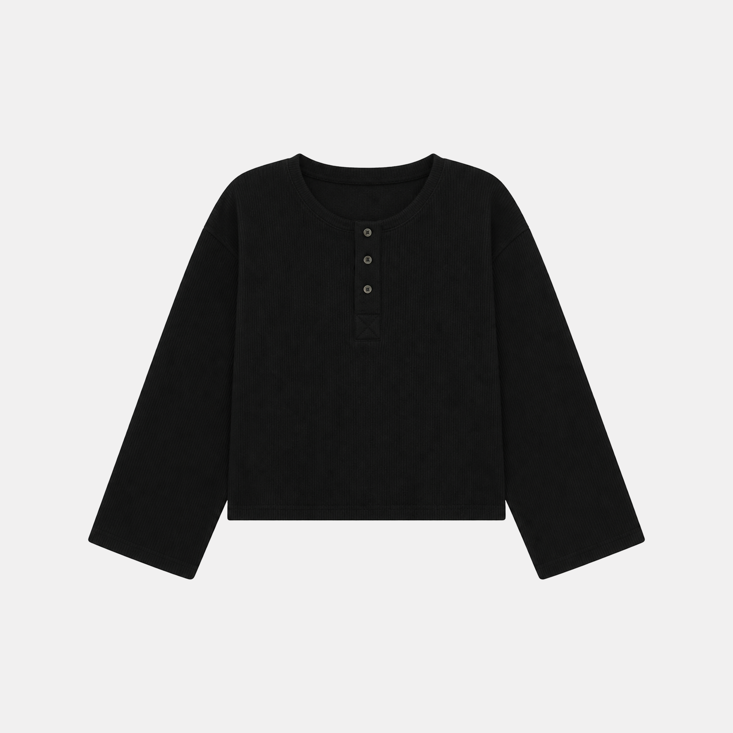 Nader - longue sleeve bouton oversize 250 gsm