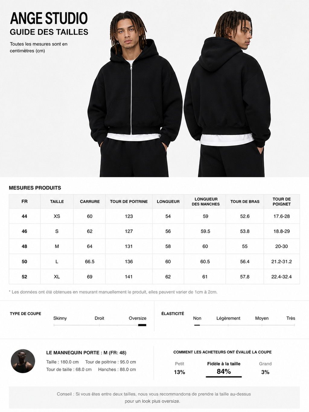 Boro - hoodie zip crop 450 gsm
