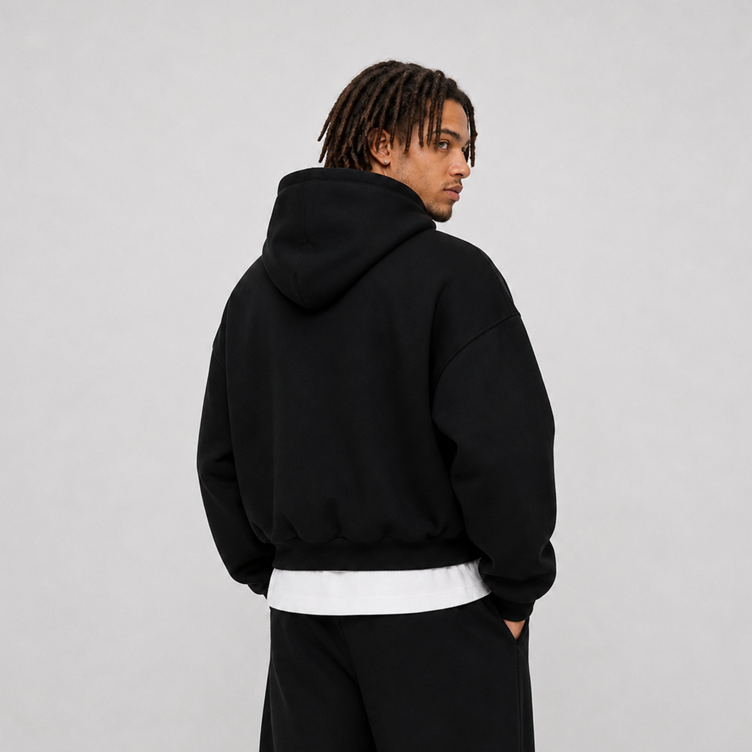 Boro - hoodie zip crop 450 gsm