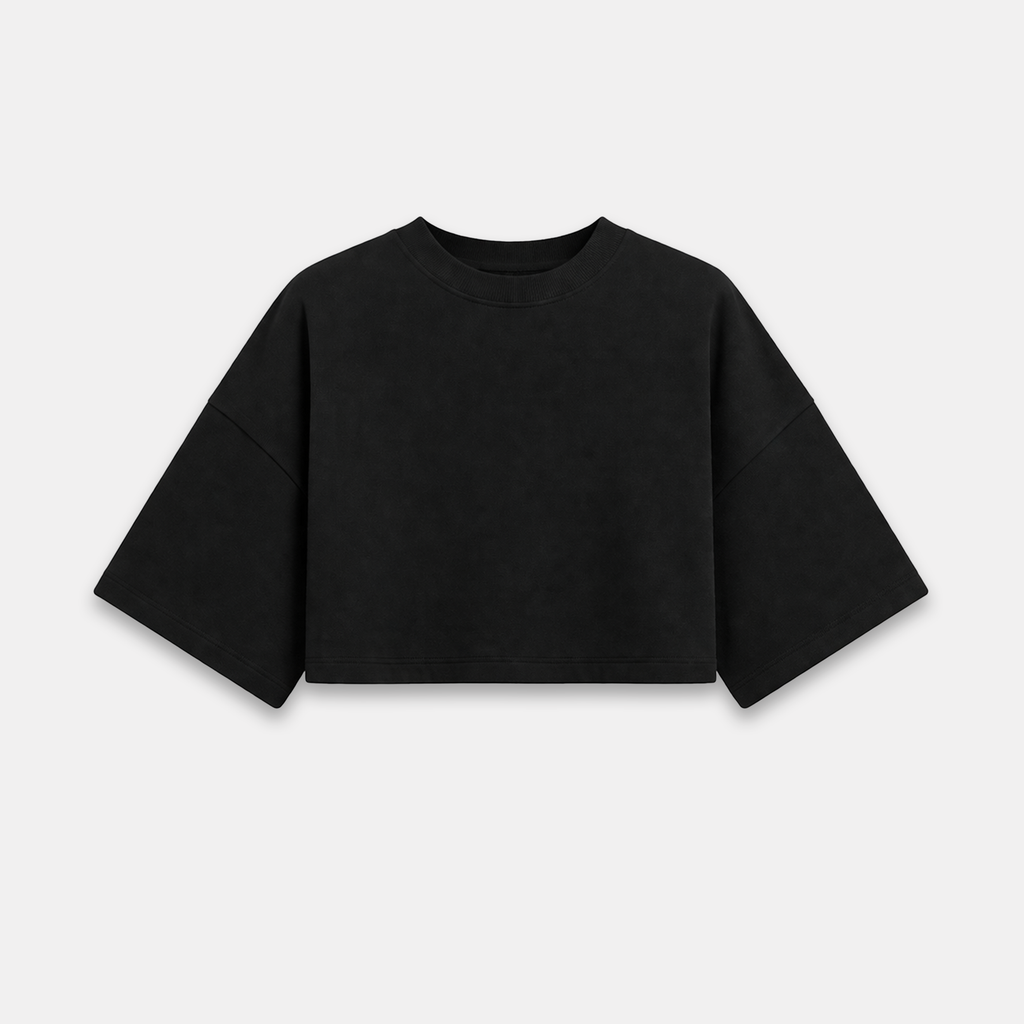 Laetitia - t-shirt crop femme 250 gsm