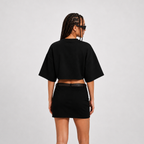 Laetitia - t-shirt crop femme 250 gsm