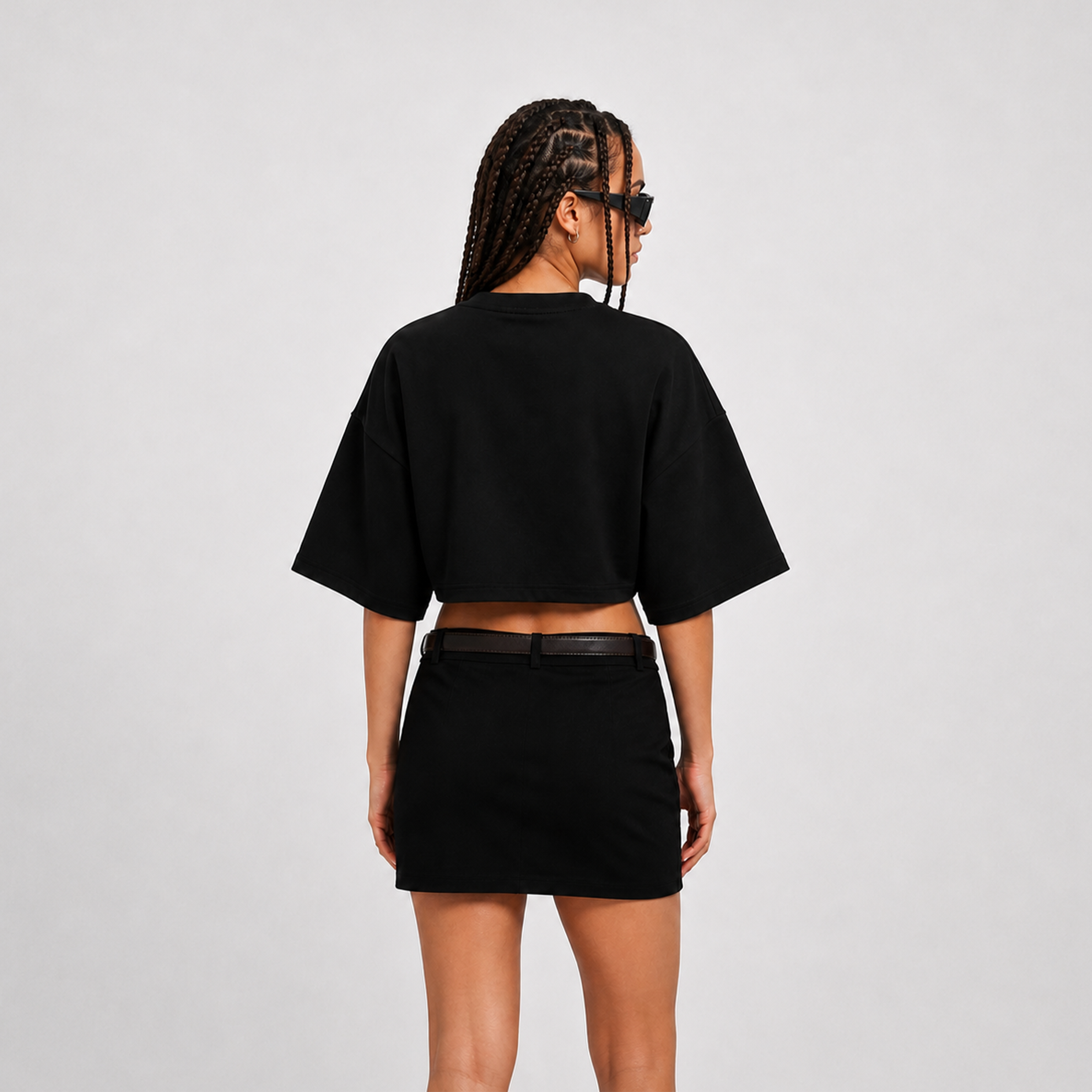 Laetitia - t-shirt crop femme 250 gsm