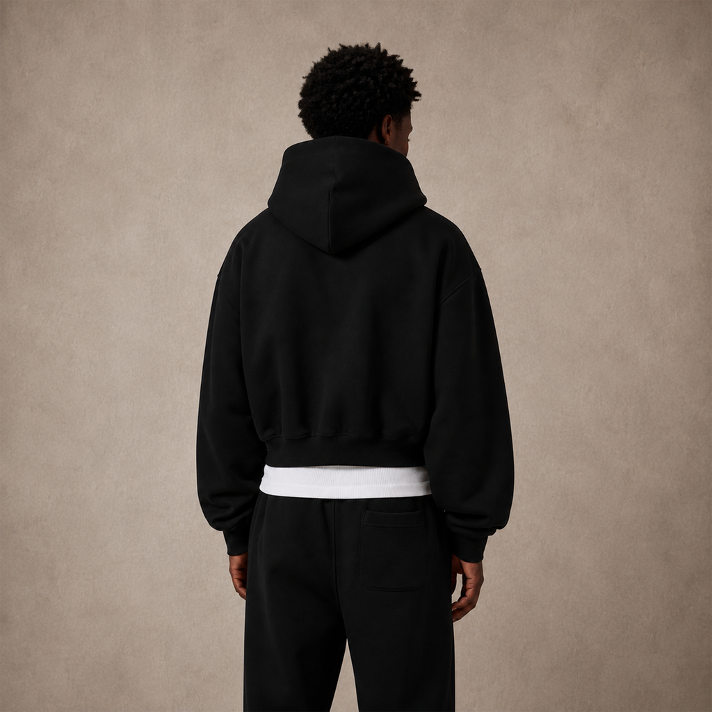 Zou - hoodie zip crop 450