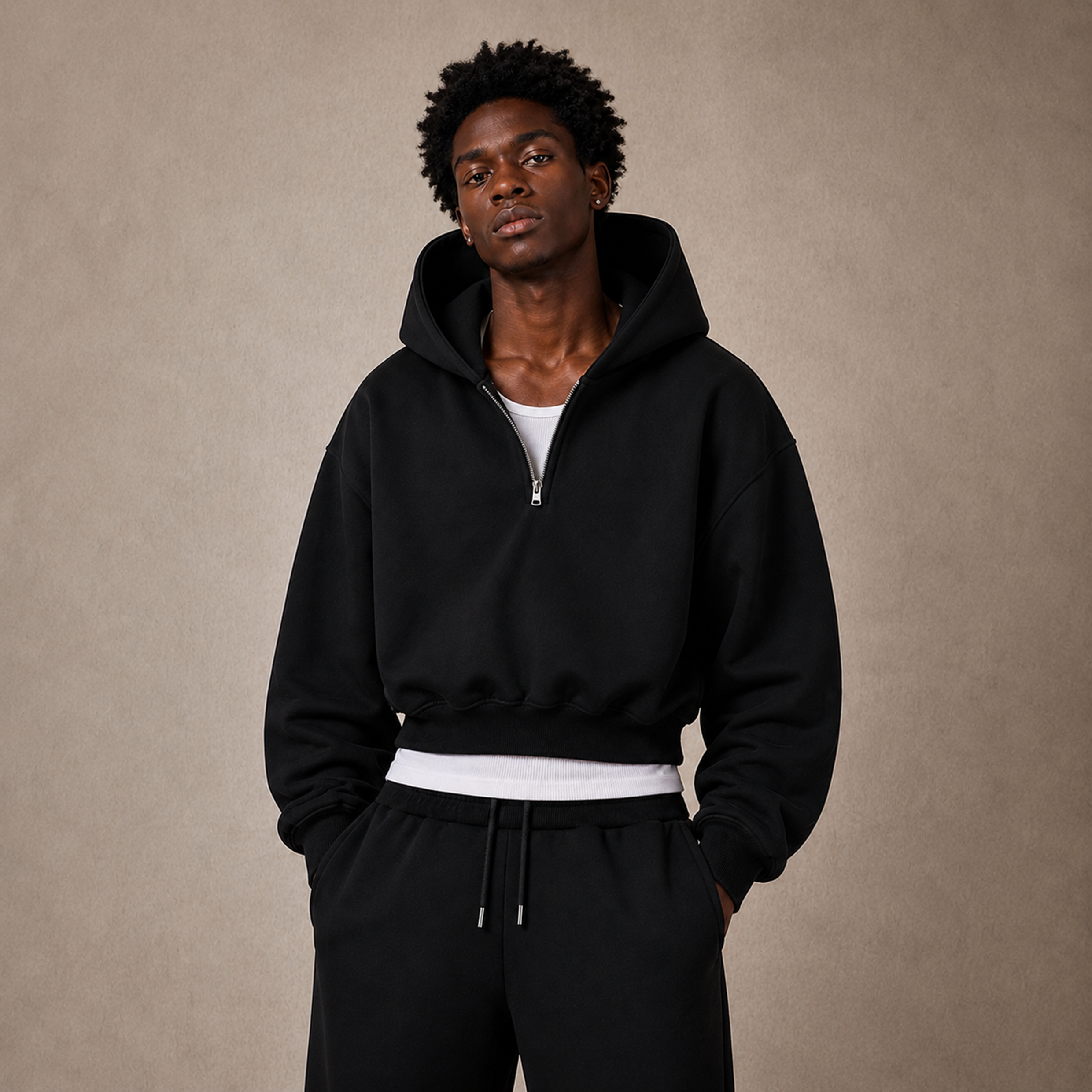Zou - hoodie zip crop 450