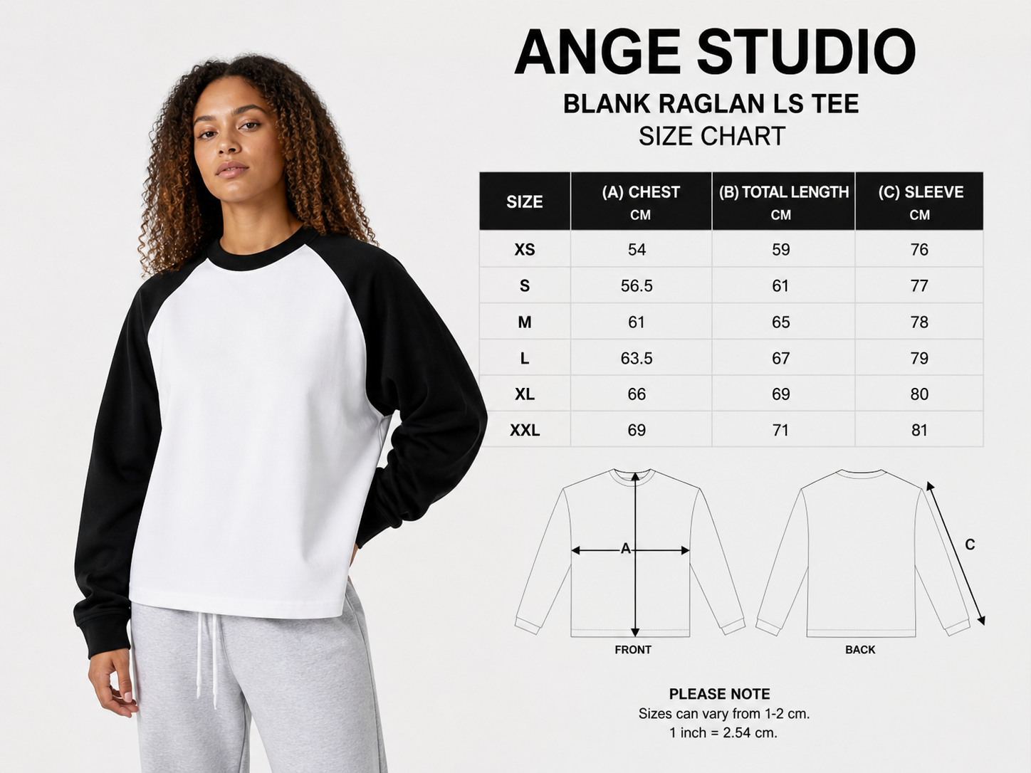 Job - longue sleeve crop 250 gsm