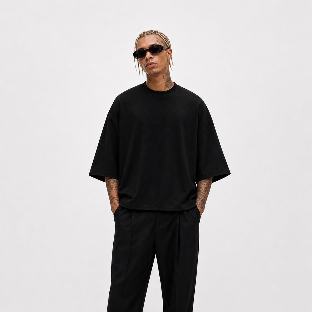Damso - t-shirt full oversize crop 250 gsm