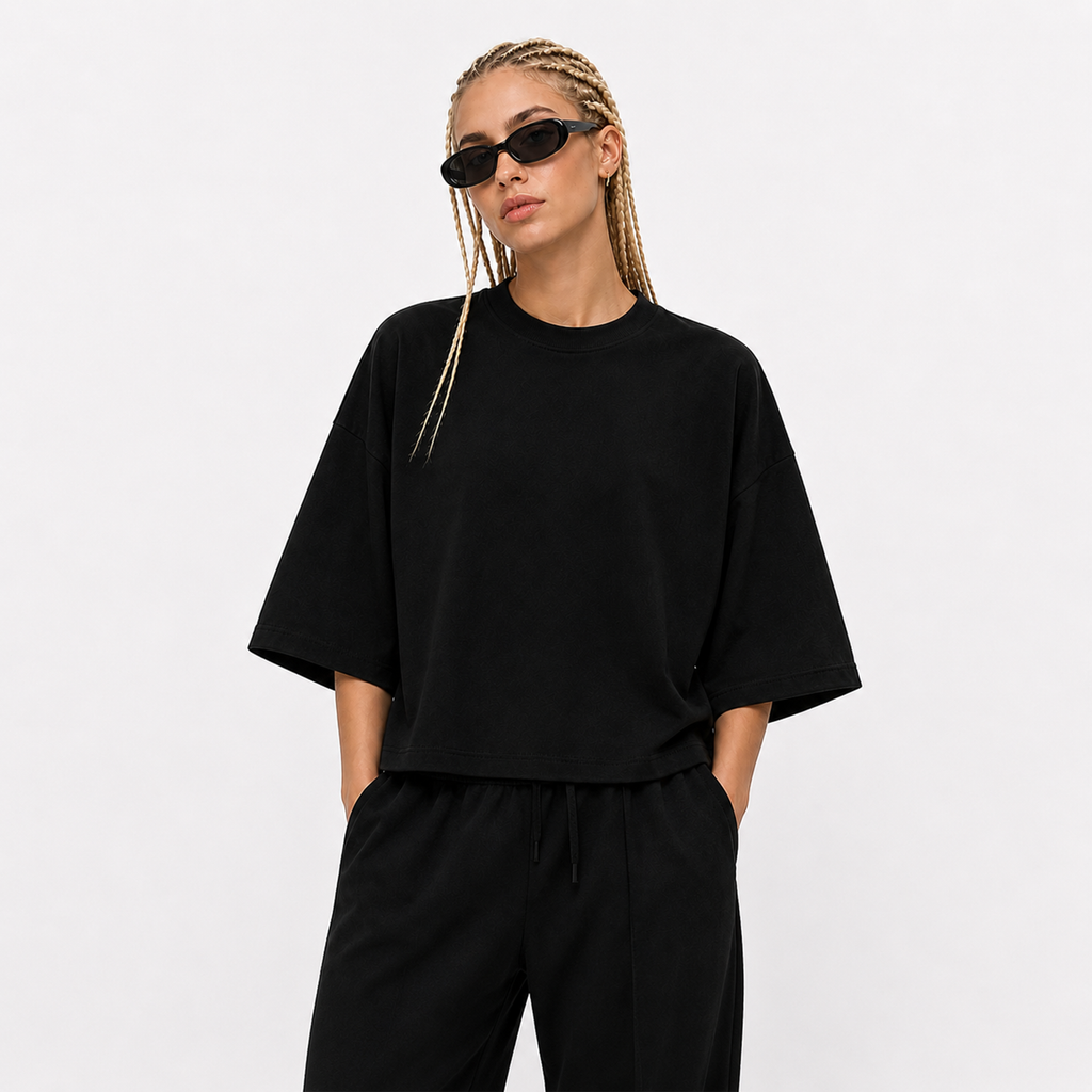 Damso - t-shirt full oversize crop 250 gsm